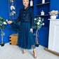 Carol Detailed Tweed Jacket Navy