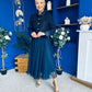 Carol Detailed Tweed Jacket Navy