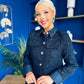 Carol Detailed Tweed Jacket Navy