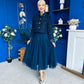 Carol Detailed Tweed Jacket Navy