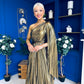 Ailbhe Cape Detail Occasion Dress Gold