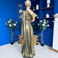 Ailbhe Cape Detail Occasion Dress Gold