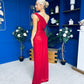 Sam One Shoulder Occasion Dress Rouge