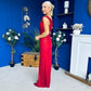 Sam One Shoulder Occasion Dress Rouge