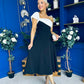 Valerie One Shoulder Midi Dress Monochrome