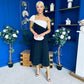 Valerie One Shoulder Midi Dress Monochrome