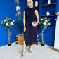Leonie Lace Sleeveless Midi Dress Burgundy