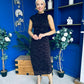 Leonie Lace Sleeveless Midi Dress Burgundy