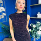 Leonie Lace Sleeveless Midi Dress Burgundy