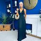 Julie Satin Slinky Occasion Dress Black