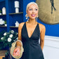 Julie Satin Slinky Occasion Dress Black