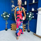 Kendra Open Back Bodycon Occasion Dress Floral