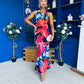 Kendra Open Back Bodycon Occasion Dress Floral