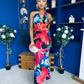 Kendra Open Back Bodycon Occasion Dress Floral