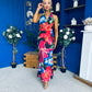 Kendra Open Back Bodycon Occasion Dress Floral