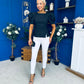 Alexandra Puff Sleeve Top Black