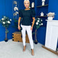 Alexandra Puff Sleeve Top Black