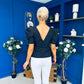 Alexandra Puff Sleeve Top Black
