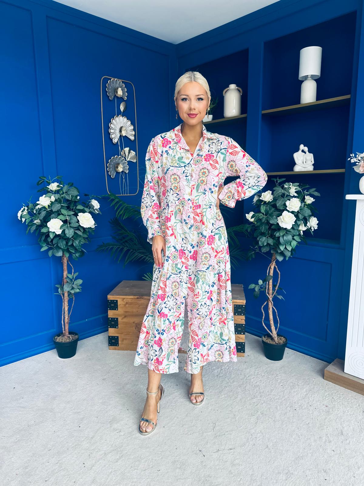 Rica Shirt Dress Pink