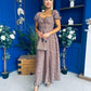 Vanisa Midi Dress Floral Mocha
