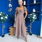 Vanisa Midi Dress Floral Mocha