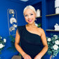 Sadie One Shoulder Mini Black