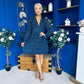 Candy Mini Dress Floral Navy