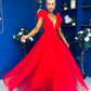 Philipa Tulle Occasion Dress Orchid Red
