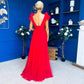 Philipa Tulle Occasion Dress Orchid Red