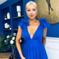 Philipa Tulle Occasion Dress Orchid Cobalt
