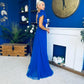 Philipa Tulle Occasion Dress Orchid Cobalt