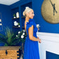 Philipa Tulle Occasion Dress Orchid Cobalt