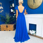 Philipa Tulle Occasion Dress Orchid Cobalt