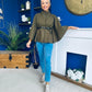 Ruth Belted Cape Khaki