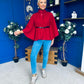 Ruth Belted Cape Wine