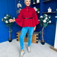 Ruth Belted Cape Wine