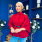 Ruth Belted Cape Wine