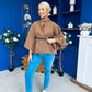 Ruth Belted Cape Camel