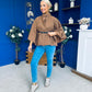 Ruth Belted Cape Camel
