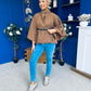 Ruth Belted Cape Camel