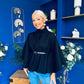 Ruth Belted Cape Black