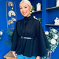 Ruth Belted Cape Black