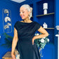 Florie Frill Wrap Maxi Dress Black