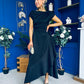 Florie Frill Wrap Maxi Dress Black