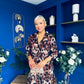 Angela Maxi Shirt Dress Animal Brown