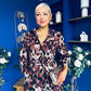 Angela Maxi Shirt Dress Animal Brown