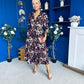 Angela Maxi Shirt Dress Animal Brown