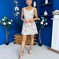 Jasmine Sequin Lace Mini Dress Ivory