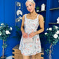 Jasmine Sequin Lace Mini Dress Ivory