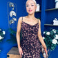 Ophelia Strappy Cowl Neck Ruched Midi Dress Multi Animal